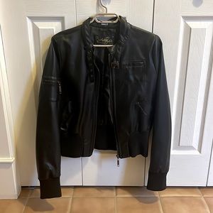 Faux Leather Motorcycle Jacket